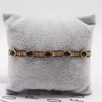Fashion 5# Rice Beads Woven Round Zirconium Bracelet