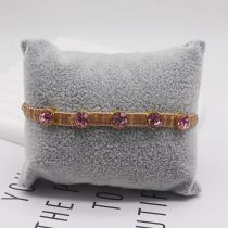 Fashion 9# Rice Beads Woven Round Zirconium Bracelet
