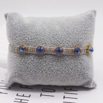 Fashion Twenty Four# Rice Beads Woven Round Zirconium Bracelet
