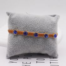 Fashion 29# Rice Beads Woven Round Zirconium Bracelet