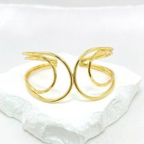 Fashion Gold Irregular Line Ring Bracelet