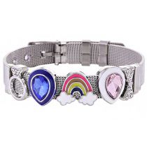 Fashion 1# Stainless Steel Geometric Strap Bracelet