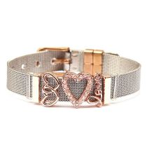 Fashion Two Colors Stainless Steel Geometric Strap Bracelet