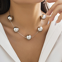 Fashion 2# Geometric Bead Necklace