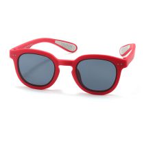 Fashion Flame Red [pc Film] Tac Large Frame Children's Sunglasses