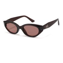 Fashion Dark Tea Frame Tea Tablets (pc Non-polarized Non-folding Foldable Cat Eye Sunglasses