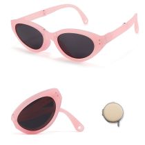 Fashion Sakura Pink C1 Cat Eye Children's Folding Sunglasses