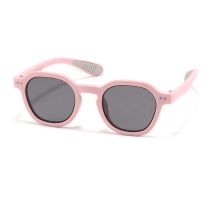 Fashion Rose Pink [tac Polarizer] Tac Round Children's Sunglasses