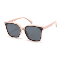 Fashion Nude Pink Frame-c8 Tac Square Large Frame Sunglasses