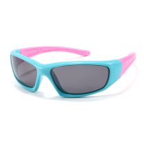 Fashion Lake Blue Frame Pink Legs-c27 Children's Small Frame Sunglasses