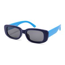 Fashion Dark Blue Frame Blue Legs-c31 Children's Square Small Frame Sunglasses
