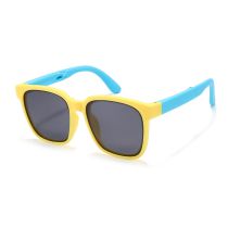 Fashion Yellow Frame Blue Legs-c3 Large Square Frame Children's Sunglasses