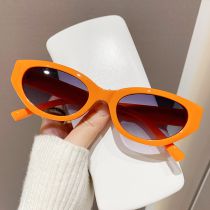 Fashion Orange Frame Gradually Gray Film Pc Small Frame Cat Eye Sunglasses