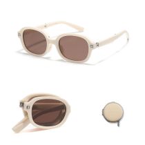 Fashion Yunobai [tr Polarized + Small Round Box] Small Frame Folding Sunglasses