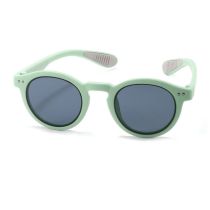 Fashion Green Grass [pc Film] Tac Round Small Frame Sunglasses