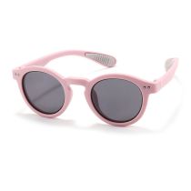 Fashion Rose Pink [tac Polarizer] Tac Round Small Frame Sunglasses