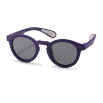 Fashion Grape Purple [tac Polarizer] Tac Round Small Frame Sunglasses