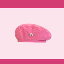 Fashion D-shaped Quick-drying Beret Pink Cotton D-shaped Beret