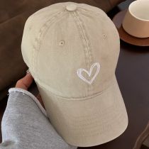 Fashion Light Khaki Love Embroidered Baseball Cap