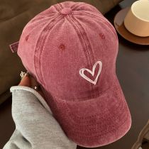 Fashion Claret Love Embroidered Baseball Cap