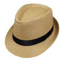Fashion Khaki Papyrus Patch Roll-hem Sun Hat