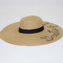 Fashion Khaki Straw Large Brimmed Sun Hat