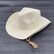 Fashion Beige Straw Raised Brim Large Brimmed Sun Hat
