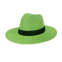 Fashion Green Straw Large Brim Sun Hat