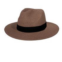 Fashion Brick Red Straw Large Brim Sun Hat
