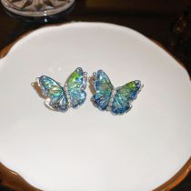 Fashion 45#butterfly Metal Butterfly Earrings