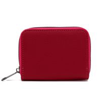 Fashion Rose Red Pu Multi-card Slot Wallet