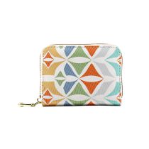 Fashion Colorful Geometry Pu Printed Large Capacity Wallet