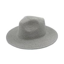 Fashion Grey Straw Large Brimmed Sun Hat