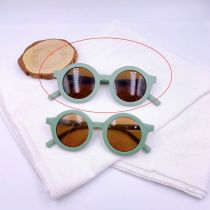 Fashion Retro Green (metal Hinge)-adult Pc Round Sunglasses