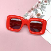 Fashion Big Red-children Pc Square Children's Sunglasses