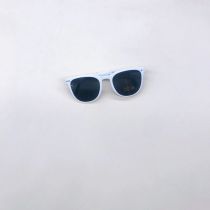 Fashion Real White-grey (single Lens) Pc Large Frame Children's Sunglasses