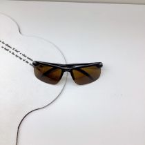 Fashion Black Frame Tea Slices Children's Square Sunglasses