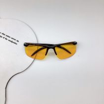 Fashion Black And Yellow Children's Square Sunglasses