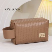 Fashion Mocha Brown-octagonal Style Polyester Large Capacity Storage Bag