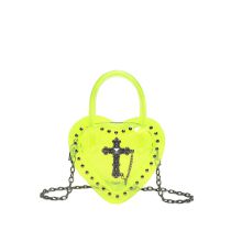 Fashion Green Pu Love Cross Cross Body Bag