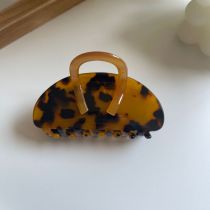 Fashion Leopard Print Acetate Color Blocking Grippers