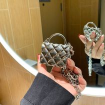 Fashion Silver Metal Diamond Cross-body Waist Chain