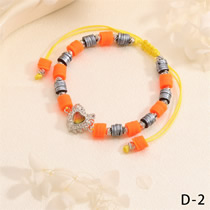 Fashion D-2 Geometric Polymer Clay Beaded Love Bracelet
