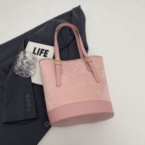 Fashion Pink Pu Large Capacity Handbag