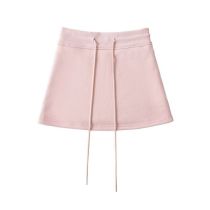 Fashion Pink High Waist Strappy Skirt
