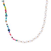 Fashion 5# Colorful Rice Beads Pearl Eye Beads Necklace