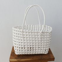 Fashion White Pp Woven Handbag