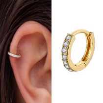 Fashion 9# Alloy Diamond Round Ear Clip (single)