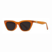 Fashion Orange Frame Gray Film (polarized Film) Cat Eye Small Frame Sunglasses