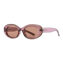 Fashion Purple Gray Tea Tablets Pc Starburst Small Frame Sunglasses